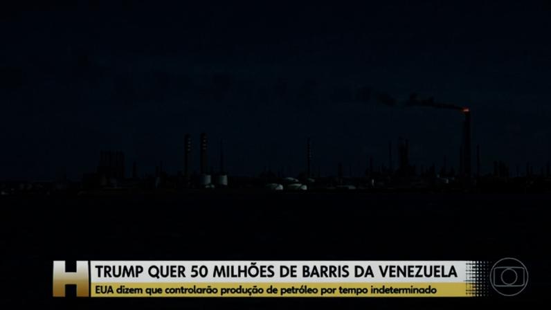 Trump quer até 50 milhões de barris de petróleo da Venezuela