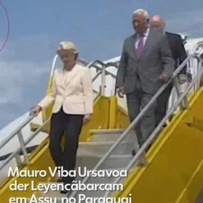 Mauro Vieira e Ursula von der Leyen chegam a Assunção, Paraguai