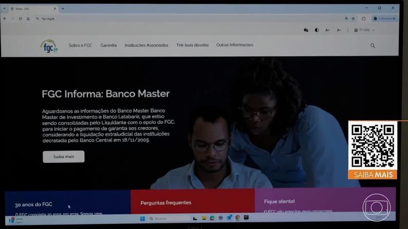 FGC diz que 150 mil credores do banco Master começam a receber garantias