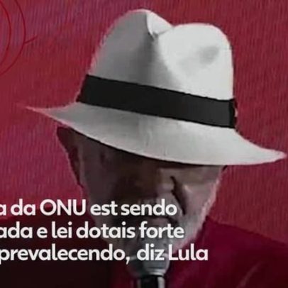 Lula afirma que ONU é desrespeitada e lei do mais forte prevalece no mundo