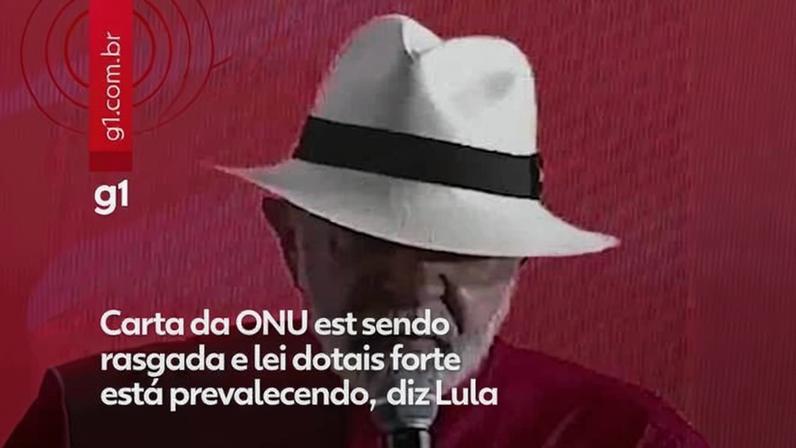 Carta da ONU está sendo rasgada e lei do mais forte está prevalecendo no mundo, diz Lula