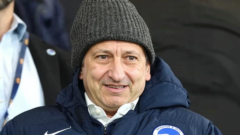 Tony Bloom in the stands ahead at Brighton and Hove Albion’s match against Manchester City earlier this month.
