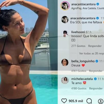 Ana Castela recebe comentário de influencer coreano após look de biquíni