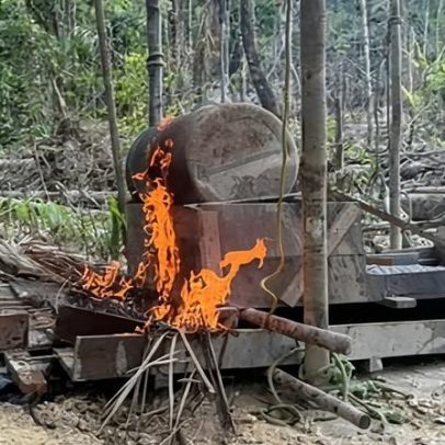 Quase 200 presos em ação transfronteira contra mineração de ouro na Amazônia