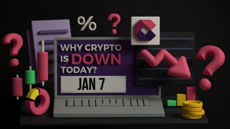 Por que o cripto cai hoje? 7 de janeiro de 2026