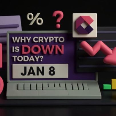 Por que as criptomoedas caíram hoje? 8 de janeiro de 2026