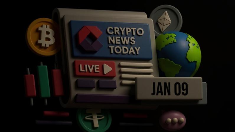 Follow up to the hour updates on what is happening in crypto today, January 09. Market movements, crypto news, and more!