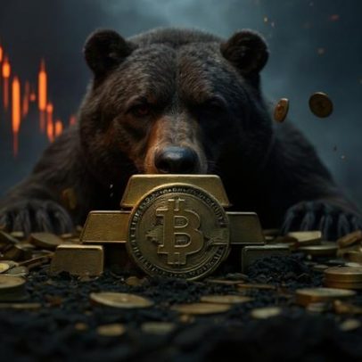 Ouro sobe, Bitcoin cai; Fed abala o dólar e analista prevê mais baixa