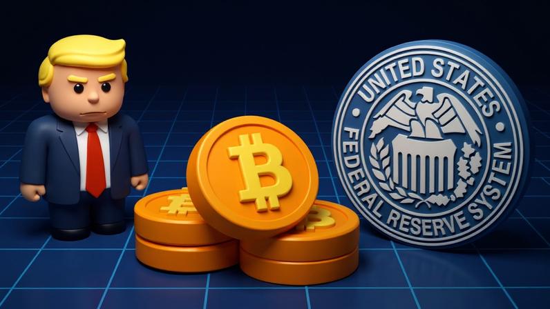 Trump e a Fed em choque: Bitcoin pode subir com queda da confiança no dólar