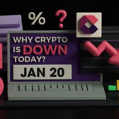 Por que as criptomoedas caíram hoje, 20 de janeiro de 2026
