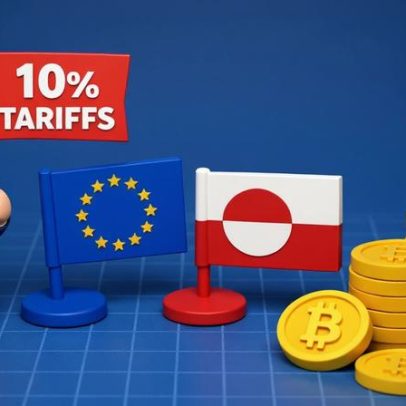 Tarifas de Trump voltam, traders de cripto recuam diante da tentativa na Groenlândia