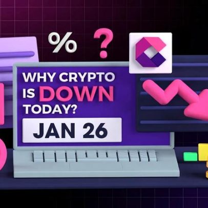 Por que as criptomoedas caem hoje? – 26 de janeiro de 2026