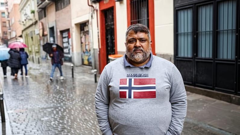 Mohammed Elahi Alam Alam runs an association in Madrid that helps undocumented workers.