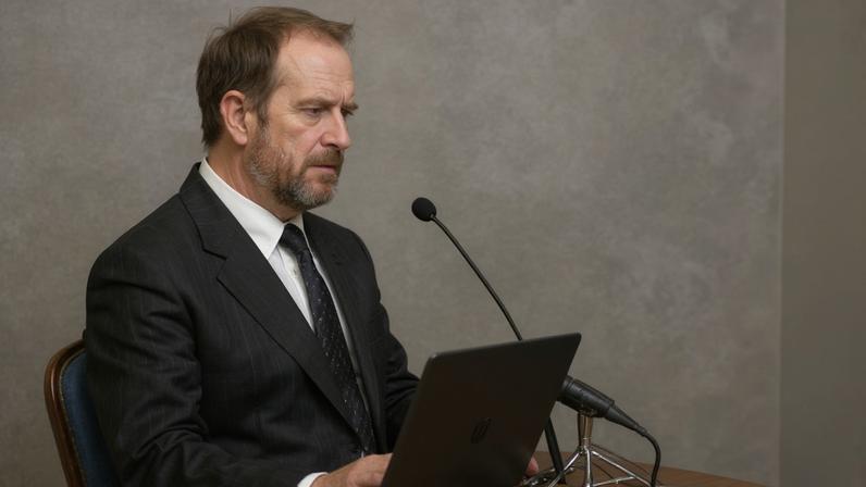 ‘They have made my wife’s life an absolute misery, my lord’: an artist’s impression of the Duke of Sussex giving evidence.