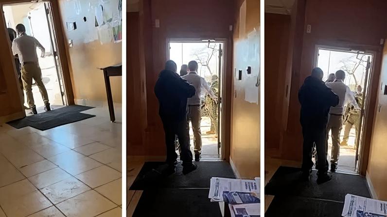 Footage appears to show ICE agent trying to enter Ecuador's consulate in Minneapolis – video