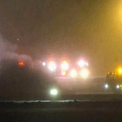 Aeronave privada com oito a bordo cai durante a decolagem em Maine durante tempestade de inverno