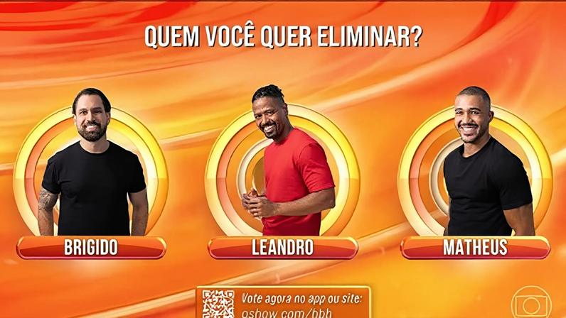 Vote em quem você quer eliminar: Brígido, Leandro e Matheus