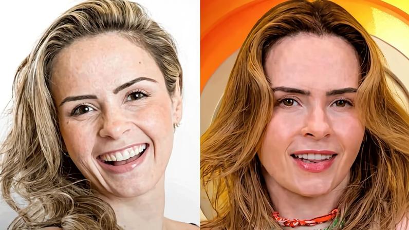 Ana Paula Renault no BBB 16 (à esquerda) e no BBB 26 (à direita) — Foto: Divulgação/Globo