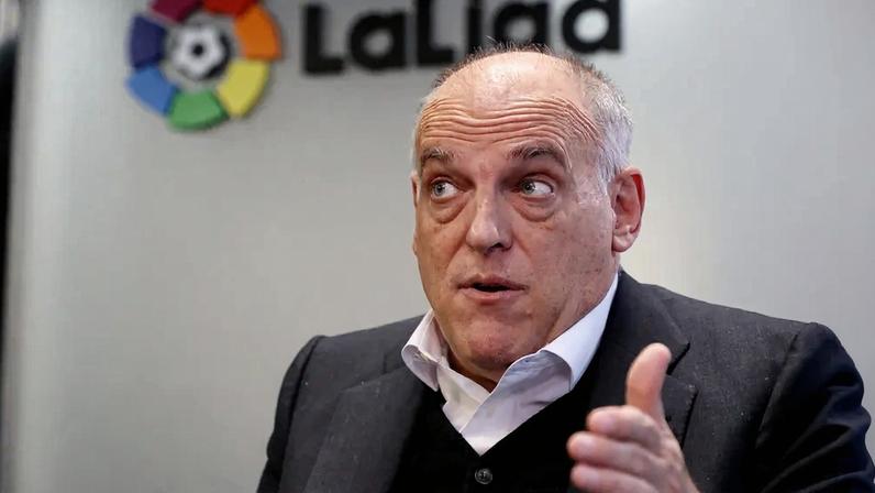 Javier Tebas, presidente de LaLiga: liga espanhola implementou Fair Play Financeiro nos últimos anos — Foto: Guillermo Martinez/Reuters