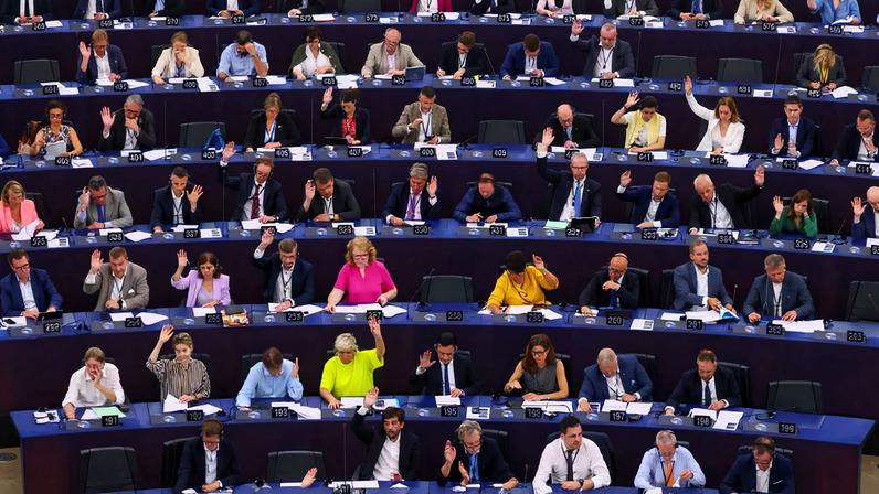 Membros do Parlamento Europeu 13/6/2023 - Foto: REUTERS/Yves Herman