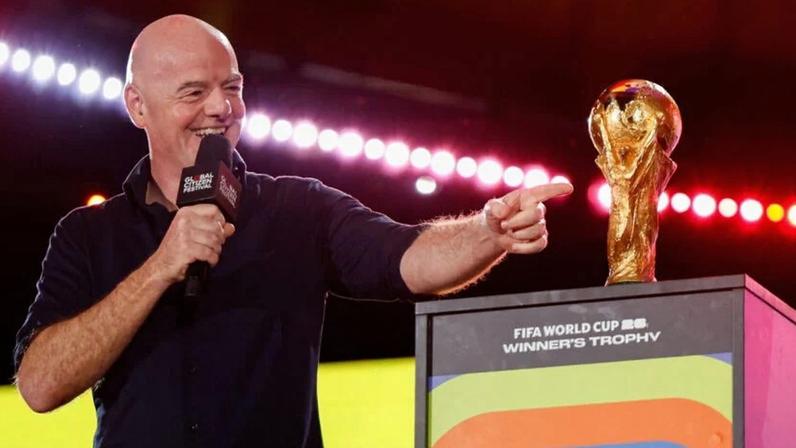 REUTERS/Kylie Cooper"O Mundial de 2026 será como 104 Super Bowls em um único mês. A tecnologia é o que nos permitirá entregar essa escala sem perder a qualidade.