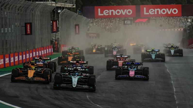 Largada do GP do São Paulo de F1 (Foto: Julio D'Paula/Thenews2/Gazeta Press)