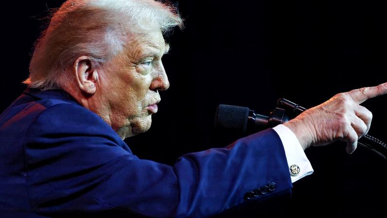 U.S. President Donald Trump addresses House Republicans at their annual issues conference retreat, at the Kennedy Center, renamed the Trump-Kennedy Center by the Trump-appointed board of directors, in Washington, D.C., U.S., January 6, 2026. REUTERS/Kevin Lamarque