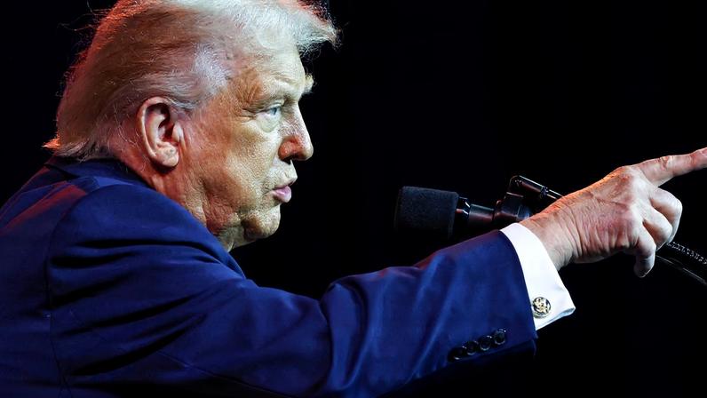 U.S. President Donald Trump addresses House Republicans at their annual issues conference retreat, at the Kennedy Center, renamed the Trump-Kennedy Center by the Trump-appointed board of directors, in Washington, D.C., U.S., January 6, 2026. REUTERS/Kevin Lamarque
