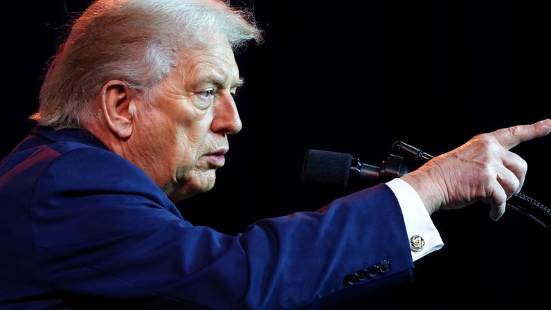 U.S. President Donald Trump addresses House Republicans at their annual issues conference retreat, at the Kennedy Center, renamed the Trump-Kennedy Center by the Trump-appointed board of directors, in Washington, D.C., U.S., January 6, 2026. REUTERS/Kevin Lamarque