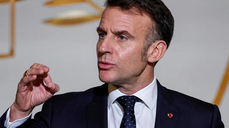 France's President Emmanuel Macron delivers a speech to French ambassadors at the Elysee Palace in Paris, France January 8, 2026. Michel Euler/Pool via REUTERS
