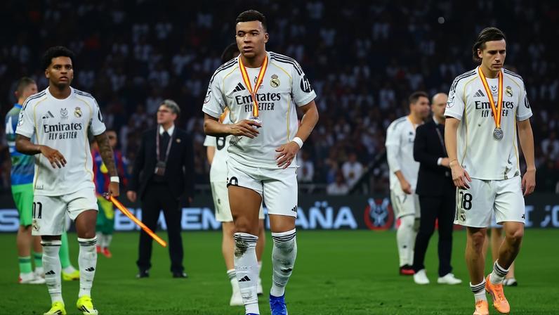 Mbappé gera polêmica em título do Barcelona — Foto: REUTERS/Stringer