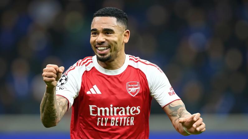 Gabriel Jesus - Inter de Milão x Arsenal - Champions League — Foto: REUTERS/Daniele Mascolo