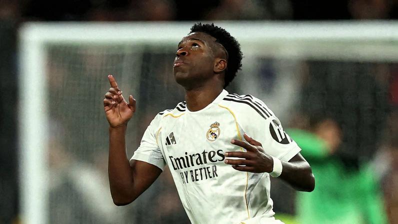 Vini Jr - Real Madrid x Monaco - Champions League — Foto: REUTERS/Violeta Santos Moura