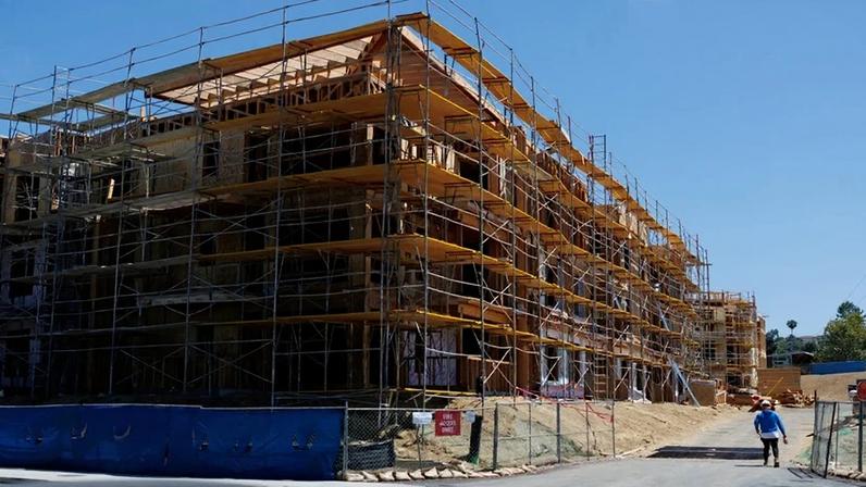 Construção de projeto residencial em Encinitas, EUA