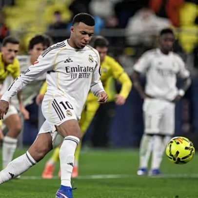 Mbappé chega a 34 gols pelo Real Madrid e empata na artilharia europeia com Kane