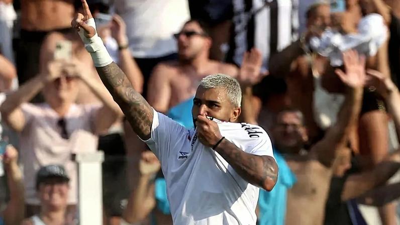 Gabigol marcou em seu retorno ao Santos (Foto: Guilherme Dionizio/Código19/Gazeta Press)