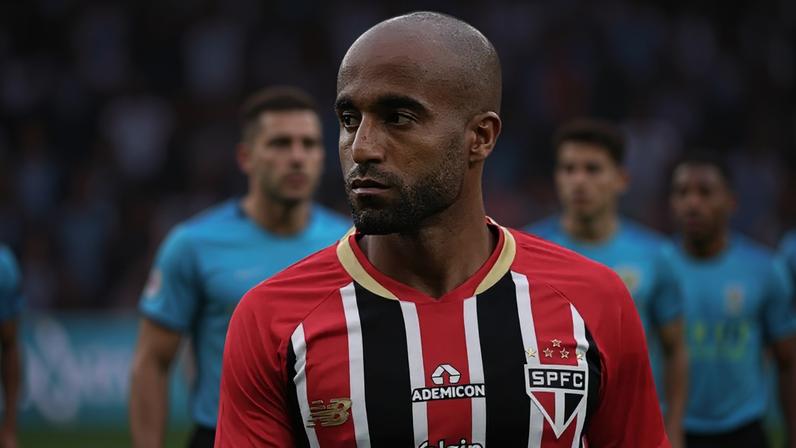 Lucas Moura em ação pelo São Paulo (Foto: Ettore Chiereguini/ Agif/Gazeta Press)