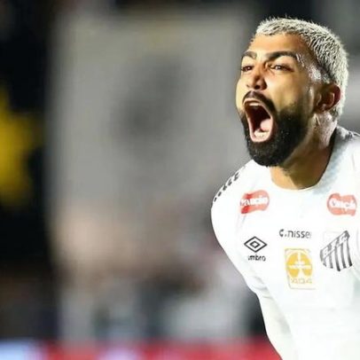 Gabigol, autor do gol do Santos, critica calendário e bola do Paulistão