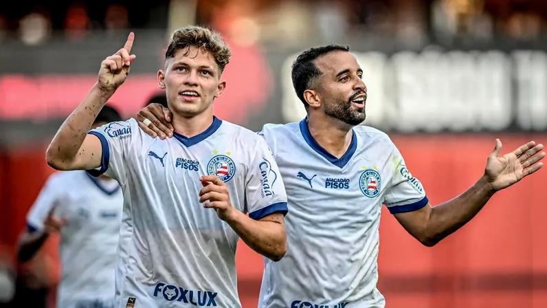 Dell comemora gol do Bahia contra o Vitória (Foto: Fillipe Alves/Agência F8/Gazeta Press)