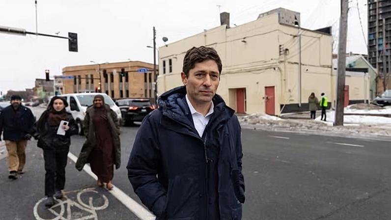 Jacob Frey in Minneapolis, Minnesota, on 16 January 2026.