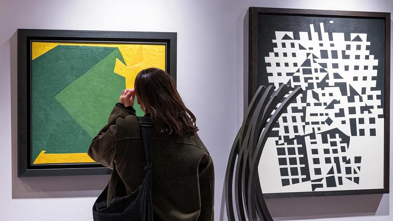 A visitor at Brafa 2026