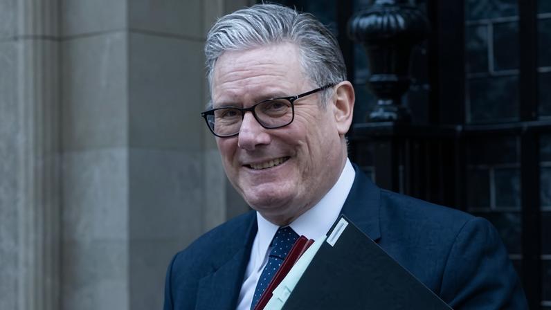Starmer: ‘You will be checked. Those checks will be digital. And they will be mandatory. What we’re now doing is consulting on exactly what that might look like.’ Photograph: Thomas Krych/ZUMA Press Wire/Shutterstock