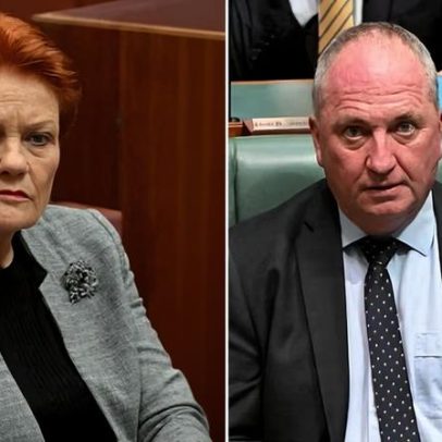Hanson e Joyce usam jato de Gina Rinehart para visitar áreas alagadas em QLD