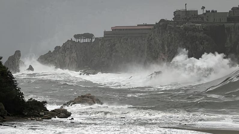 Cyclone Harry, which generated huge waves in the Mediterranean, lashes Sicily's eastern coast last week.