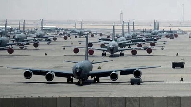 The US withdrew key personnel from al-Udeid airbase in Qatar as tensions mounted on Wednesday.