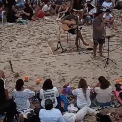 Culto ao ar livre reúne fiéis em Florianópolis