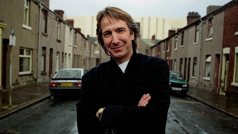 ‘A wonderfully engaging man’ … Rickman in Barrow-in-Furness, 1992.