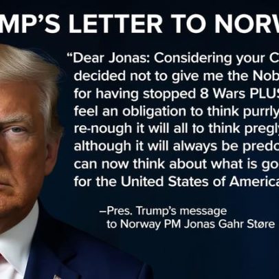 Trump liga proposta sobre Groenlândia à recusa do Nobel da Paz