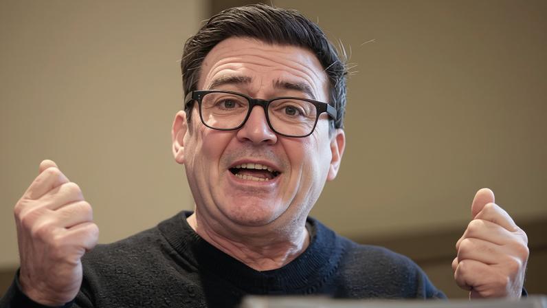 Closeup of Burnham speaking
