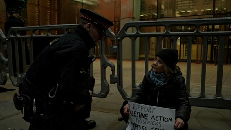 ‘I’m back in the US now and I can’t quite fathom what Britain, under the leadership of a former human rights lawyer, has become.’ Photograph: Prisoners for Palestine/AP